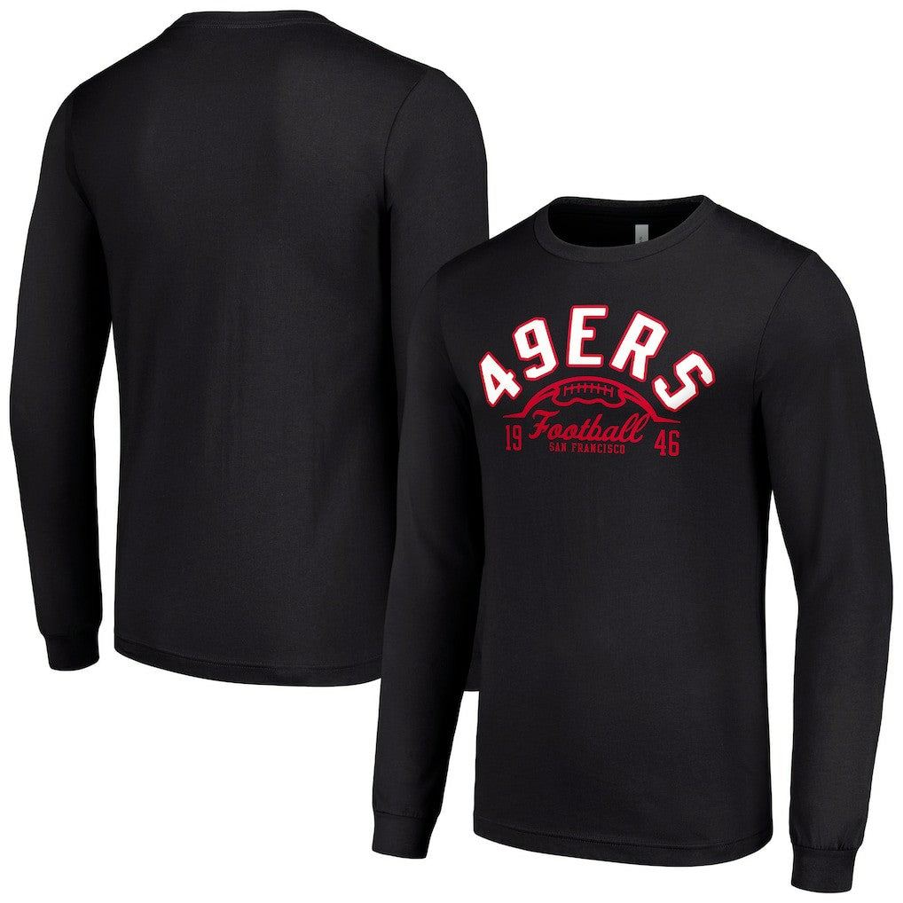 San Francisco 49ers Starter Half Ball Team Long Sleeve T-Shirt Black | NFL