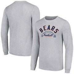 Chicago Bears Starter Half Ball Team Long Sleeve T-Shirt Heather Gray | NFL