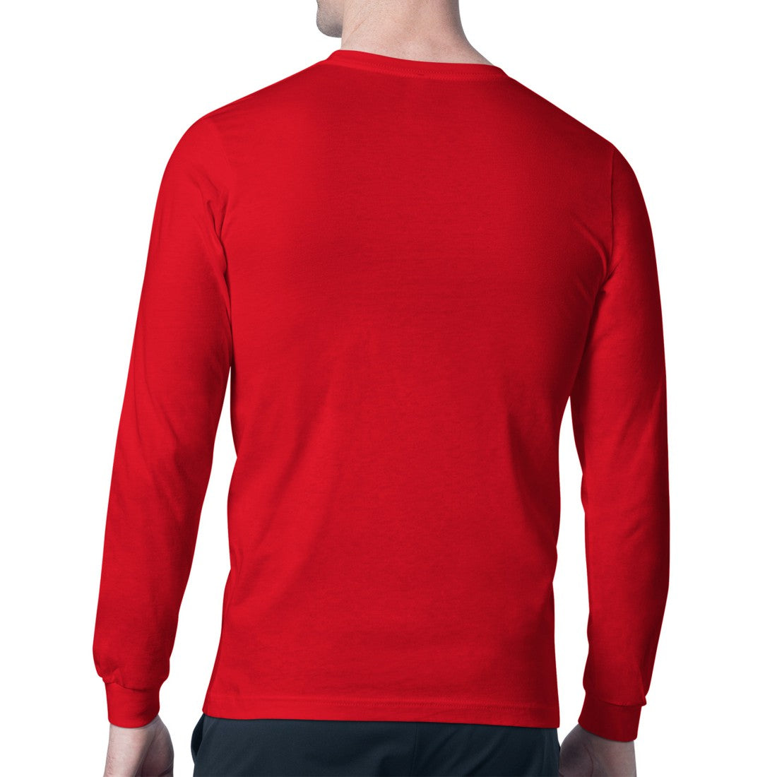 Houston Texans Starter Color Scratch Long Sleeve T-Shirt Red | NFL