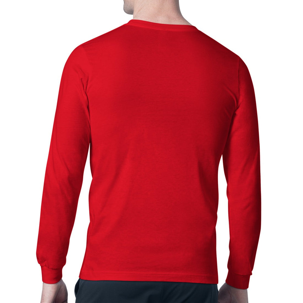 Houston Texans Starter Color Scratch Long Sleeve T-Shirt Red | NFL