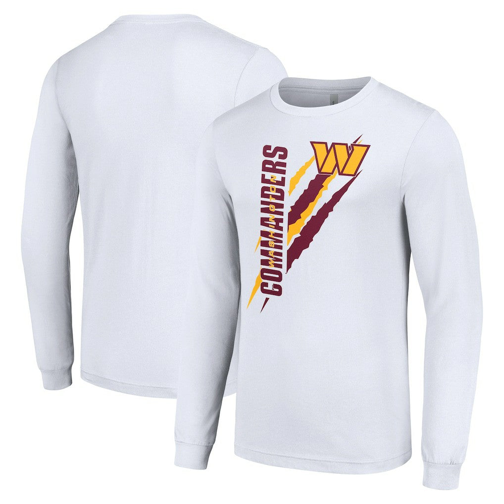 Washington Commanders Starter Color Scratch Long Sleeve T-Shirt White | NFL