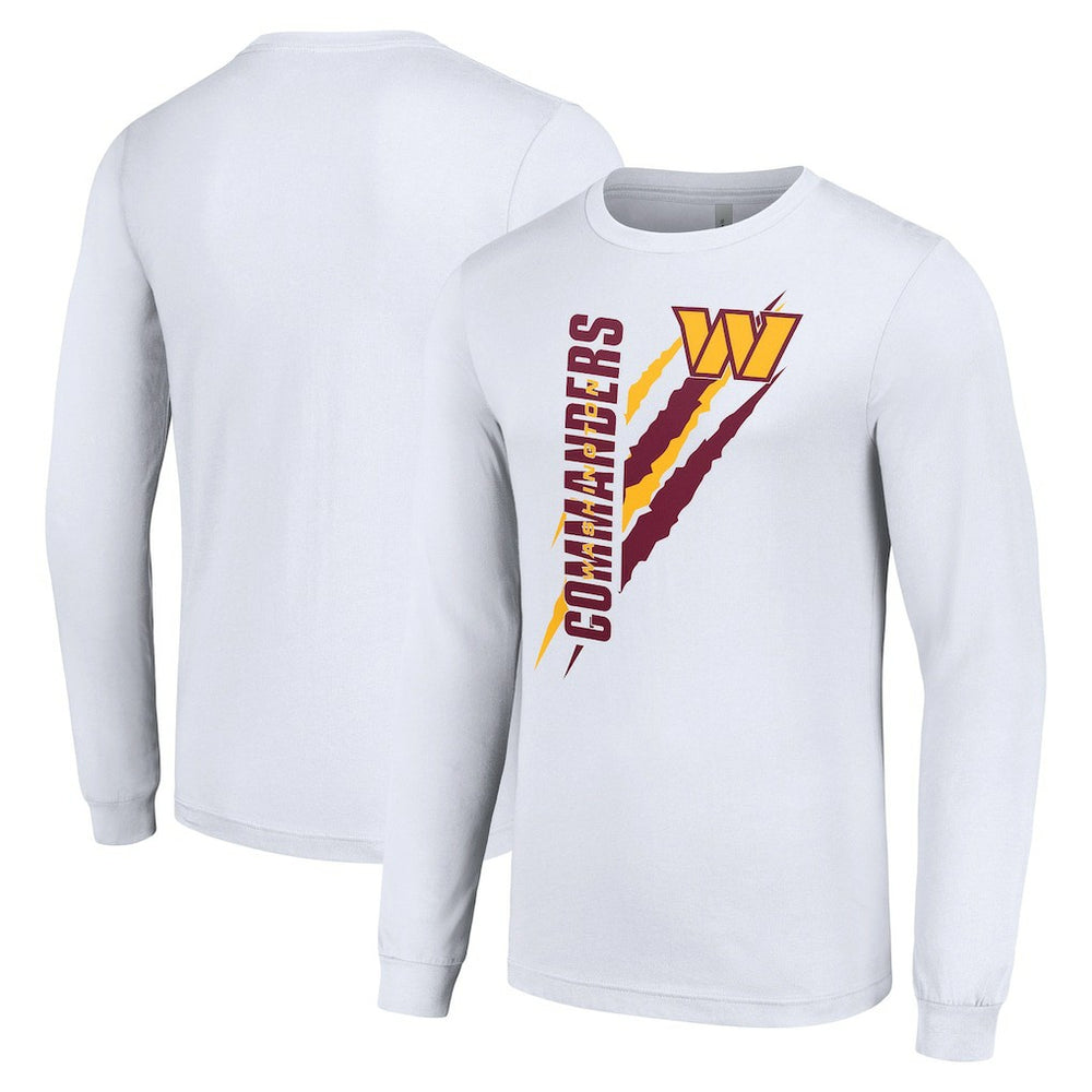 Washington Commanders Starter Color Scratch Long Sleeve T-Shirt White | NFL