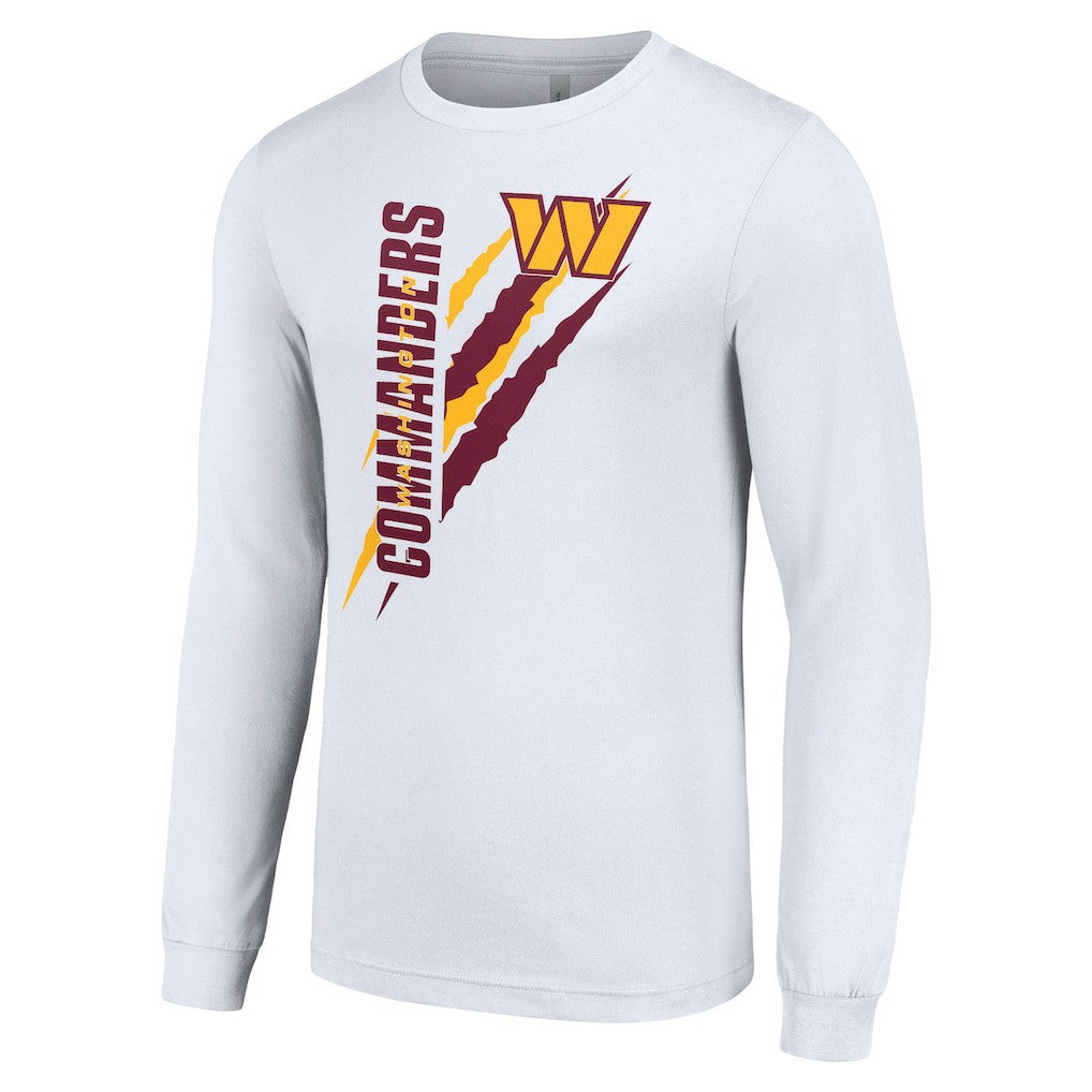 Washington Commanders Starter Color Scratch Long Sleeve T-Shirt White | NFL