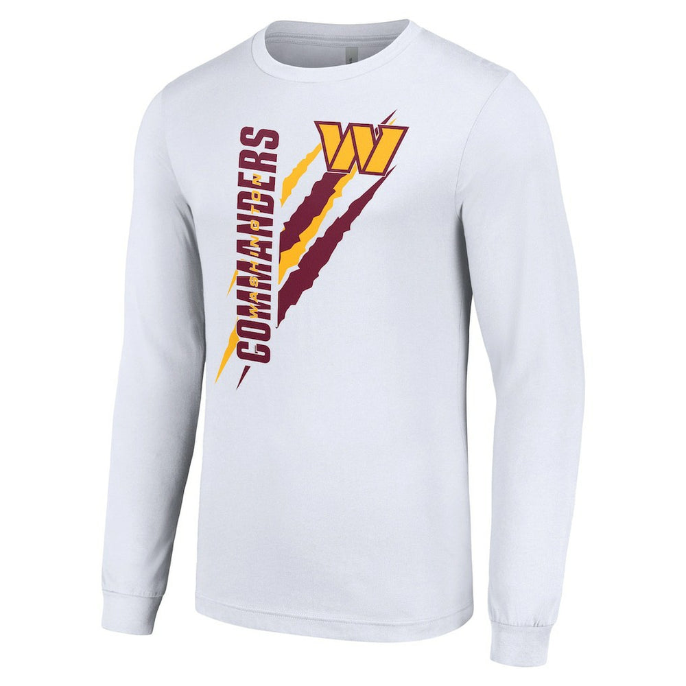 Washington Commanders Starter Color Scratch Long Sleeve T-Shirt White | NFL