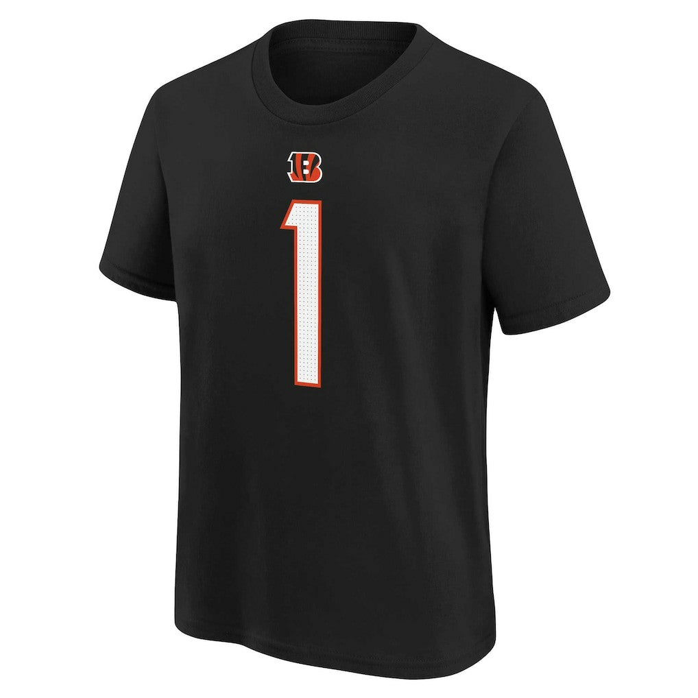 Ja'Marr Chase Cincinnati Bengals Preschool Player Name & Number T-Shirt Black | Nike for Sale