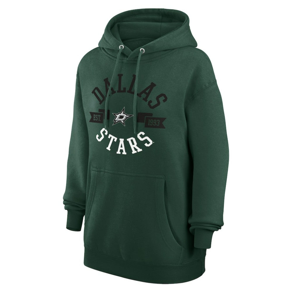 Dallas Stars G-III 4Her by Carl Banks Women's City Graphic Fleece Pullover Hoodie - Green - NHL