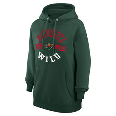 Minnesota Wild G-III 4Her by Carl Banks Women's City Graphic Fleece Pullover Hoodie - Green - NHL