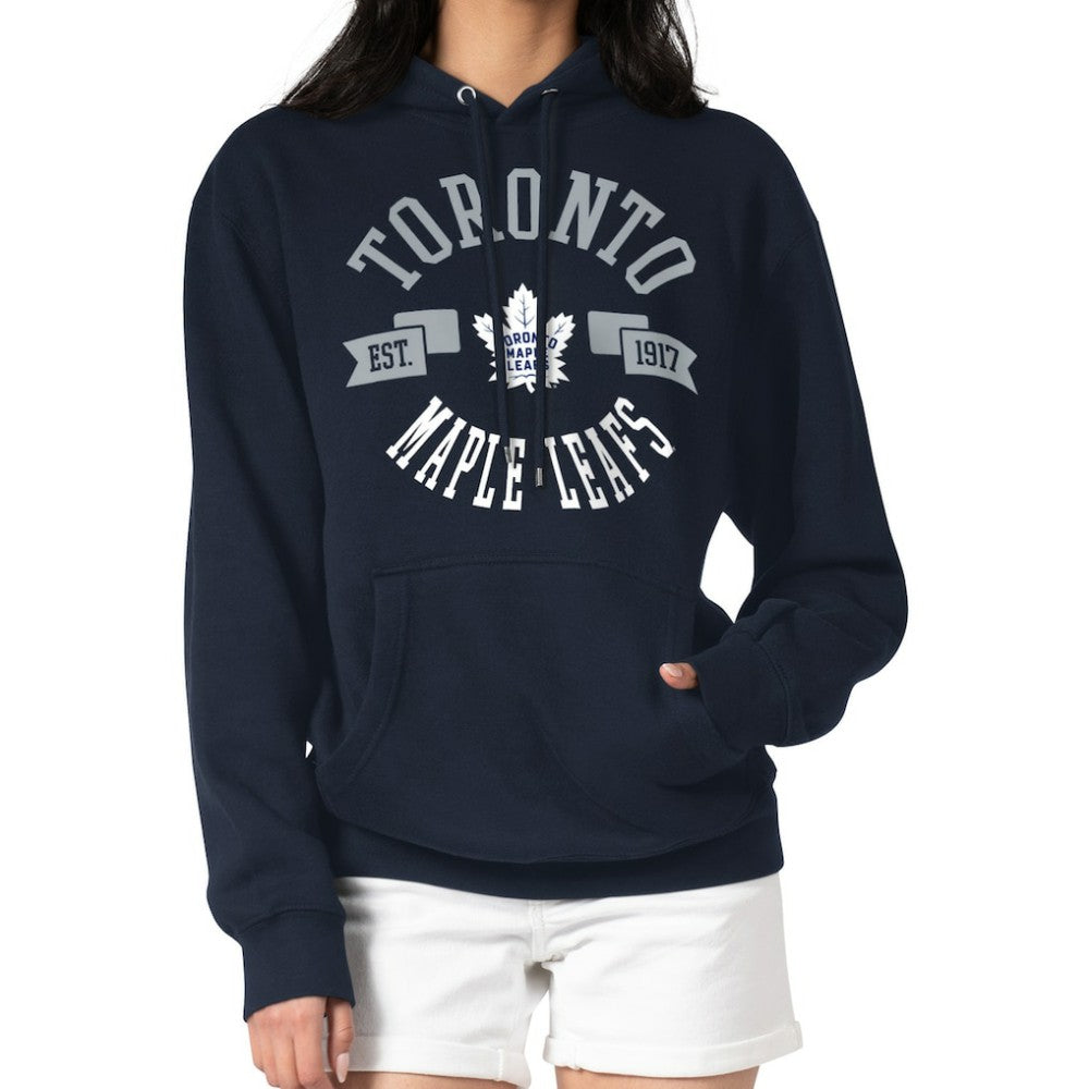 Toronto Maple Leafs G-III 4Her by Carl Banks Women's City Graphic Fleece Pullover Hoodie - Navy - NHL