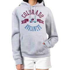 Colorado Avalanche G-III 4Her by Carl Banks Women's City Graphic Fleece Pullover Hoodie - Heather Gray - NHL