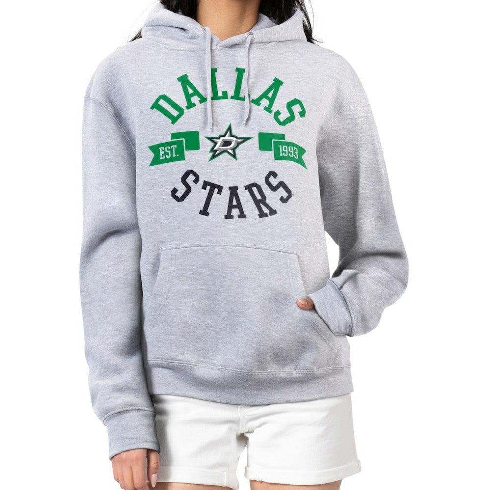 Dallas Stars G-III 4Her by Carl Banks Women's City Graphic Fleece Pullover Hoodie - Heather Gray - NHL