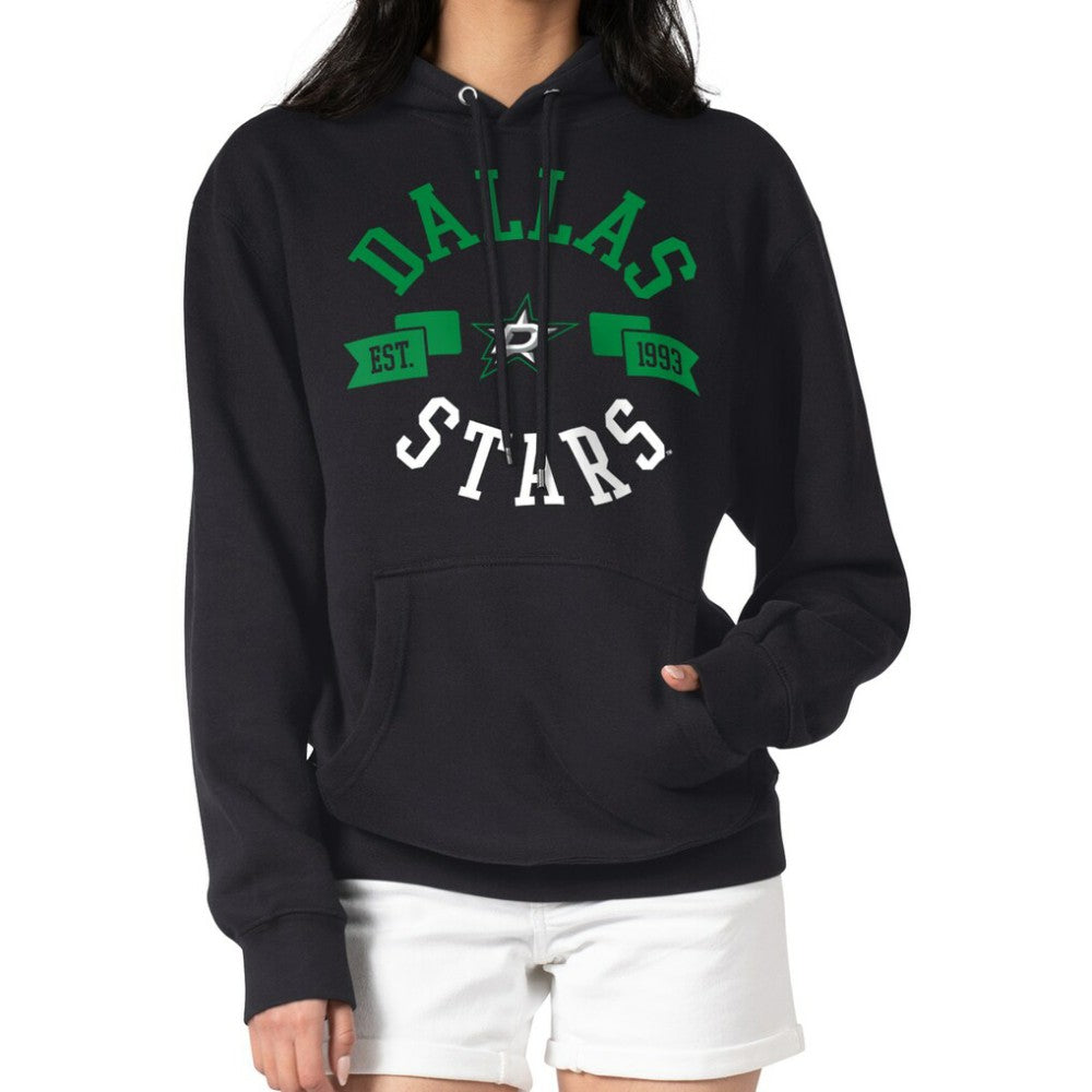 Dallas Stars G-III 4Her by Carl Banks Women's City Graphic Fleece Pullover Hoodie - Black - NHL