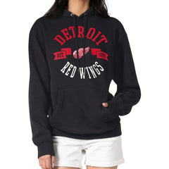 Detroit Red Wings G-III 4Her by Carl Banks Women's City Graphic Fleece Pullover Hoodie - Black - NHL