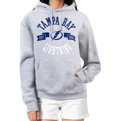 Tampa Bay Lightning G-III 4Her by Carl Banks Women's City Graphic Fleece Pullover Hoodie - Heather Gray - NHL