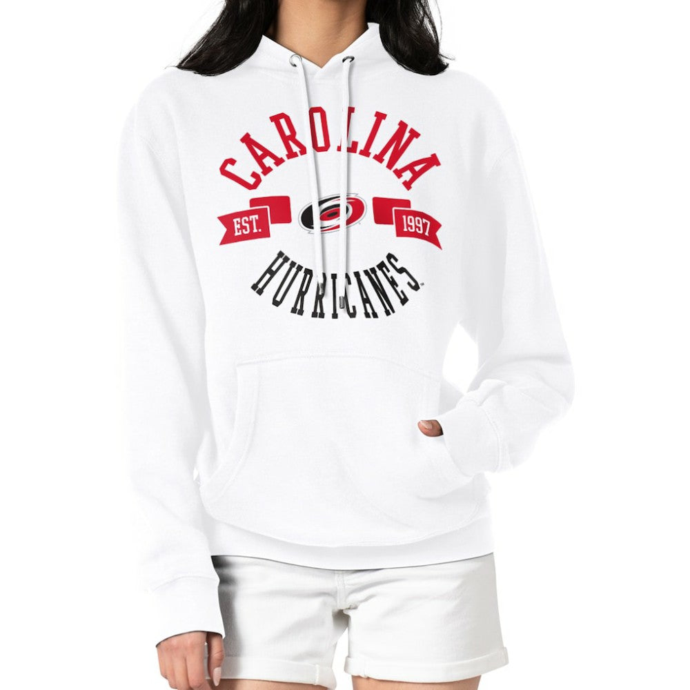 Carolina Hurricanes G-III 4Her by Carl Banks Women's City Graphic Fleece Pullover Hoodie - White - NHL