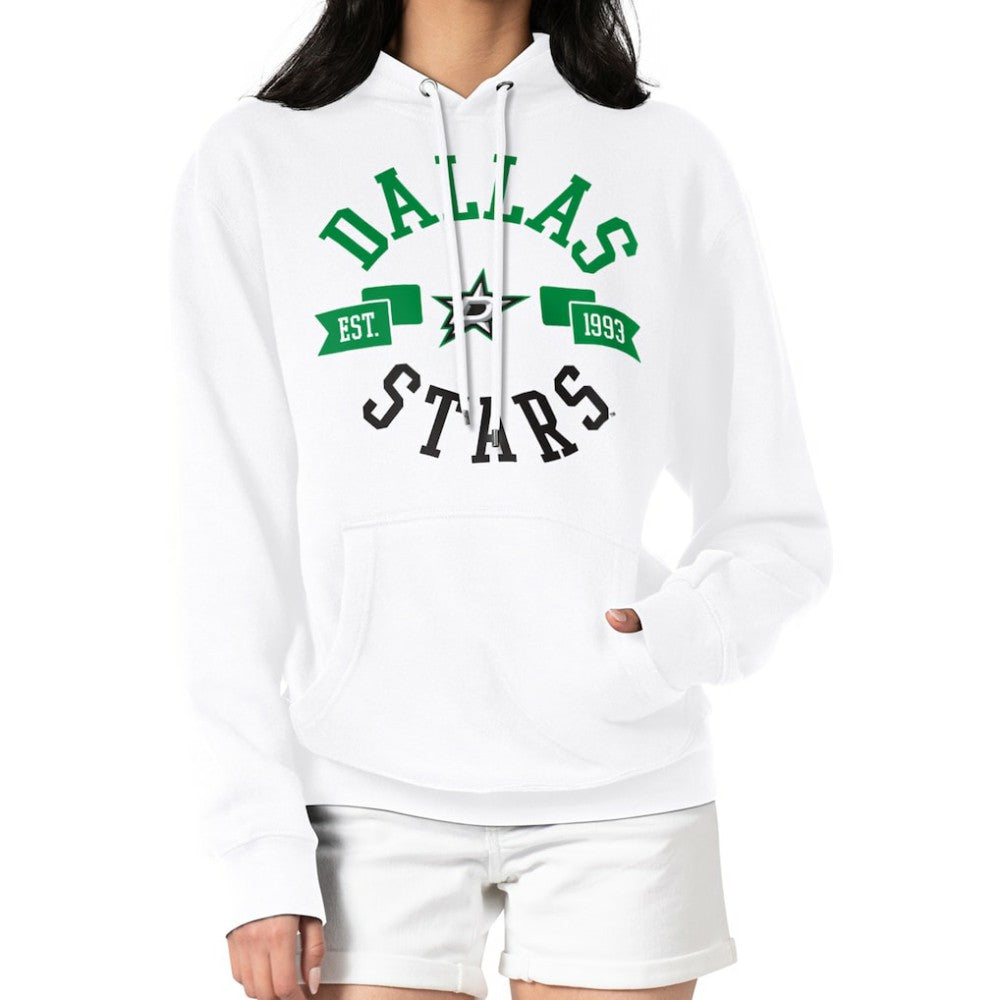 Dallas Stars G-III 4Her by Carl Banks Women's City Graphic Fleece Pullover Hoodie - White - NHL