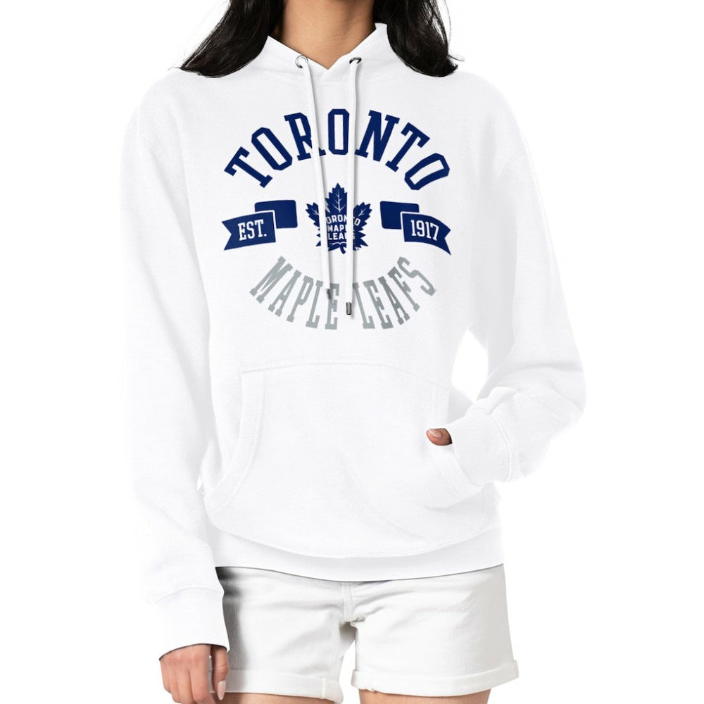 Toronto Maple Leafs G-III 4Her by Carl Banks Women's City Graphic Fleece Pullover Hoodie - White - NHL