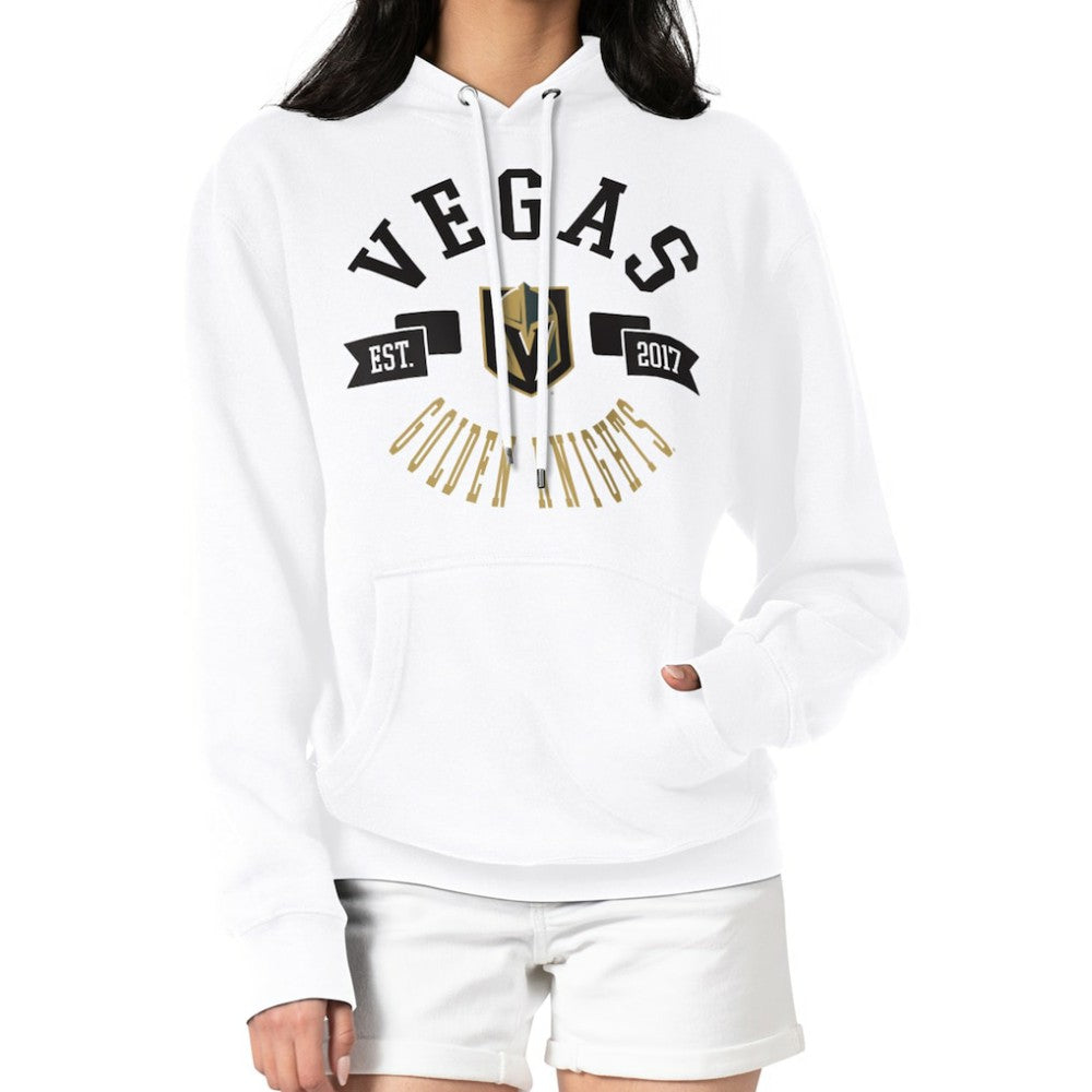 Vegas Golden Knights G-III 4Her by Carl Banks Women's City Graphic Fleece Pullover Hoodie - White - NHL