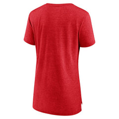 Washington Capitals Women's Crash the Net Tri-Blend T-Shirt - Red - NHL