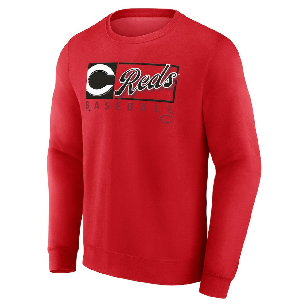 Cincinnati Reds Fanatics Focus Fleece Pullover Sweatshirt - MLB