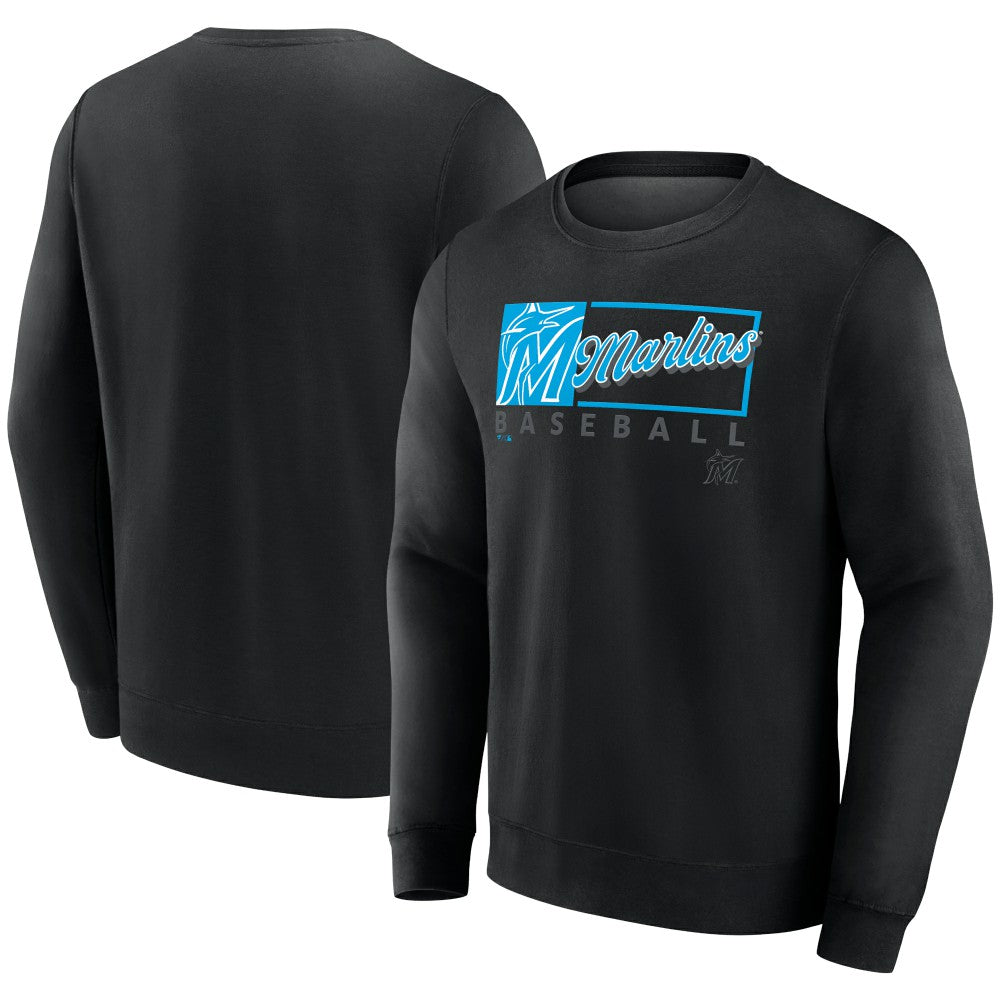 Miami Marlins Fanatics Focus Fleece Pullover Sweatshirt - MLB