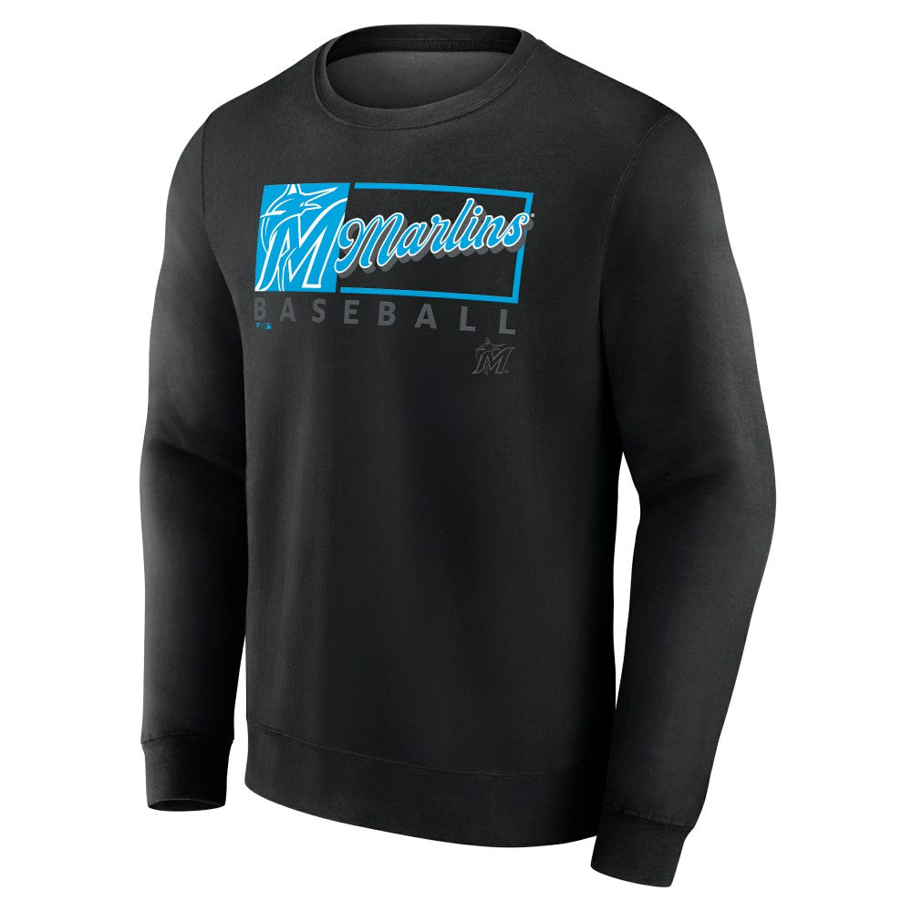 Miami Marlins Fanatics Focus Fleece Pullover Sweatshirt - MLB