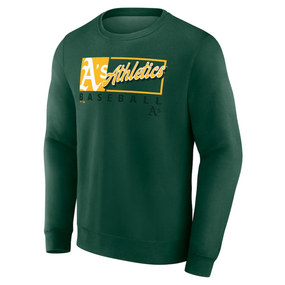 Athletics Fanatics Focus Fleece Pullover Sweatshirt - MLB