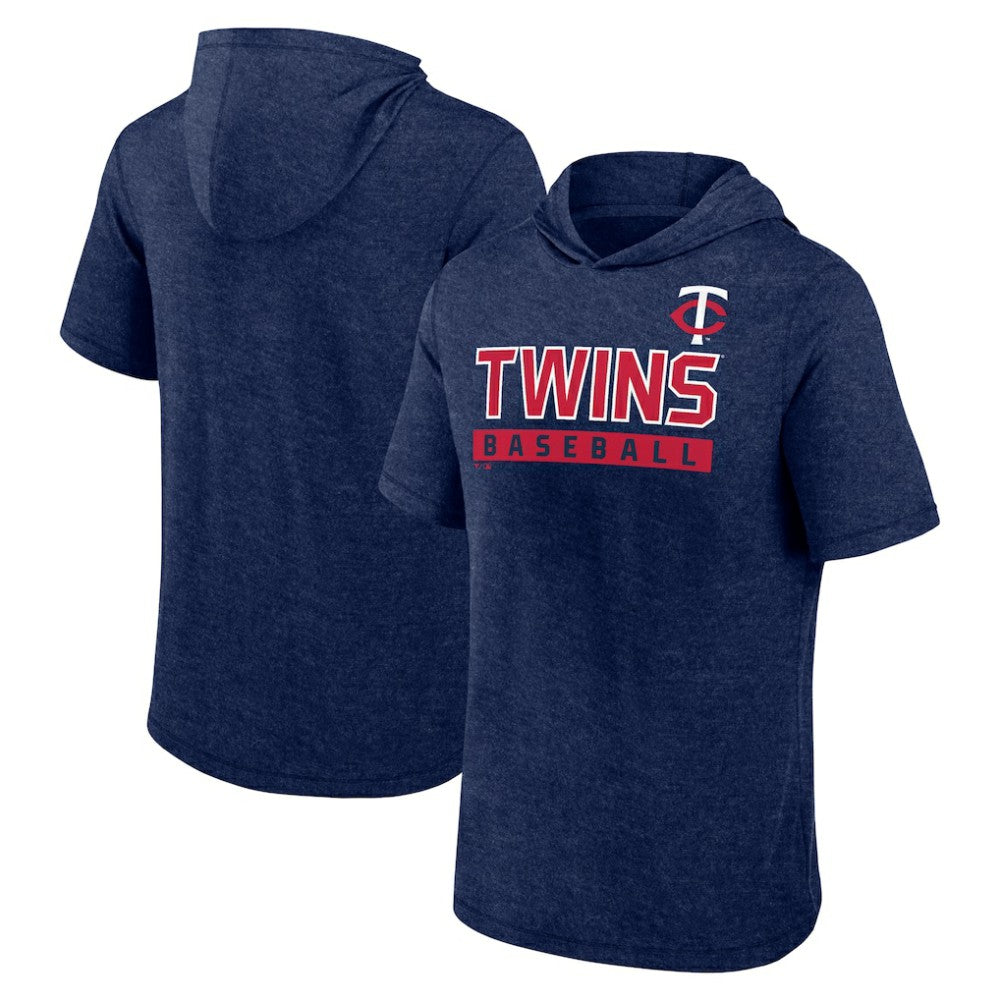 Minnesota Twins Fanatics Push Short Sleeve Pullover Hoodie - MLB