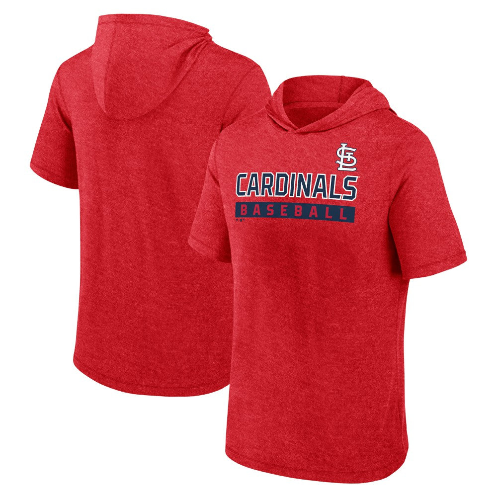 St. Louis Cardinals Fanatics Push Short Sleeve Pullover Hoodie - MLB