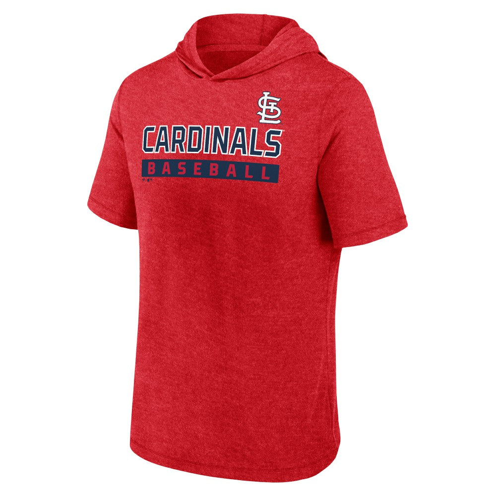 St. Louis Cardinals Fanatics Push Short Sleeve Pullover Hoodie - MLB