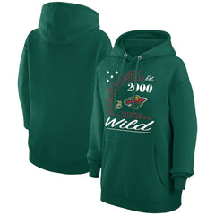 Minnesota Wild Starter Arch City Team Graphic Fleece Pullover Hoodie - Hunter Green - NHL
