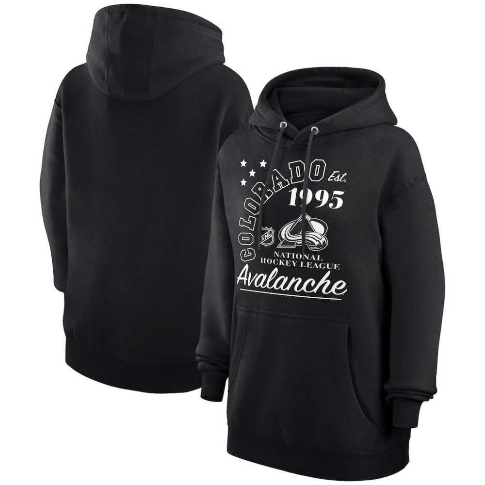 Colorado Avalanche Starter Arch City Team Graphic Fleece Pullover Hoodie - Black - NHL