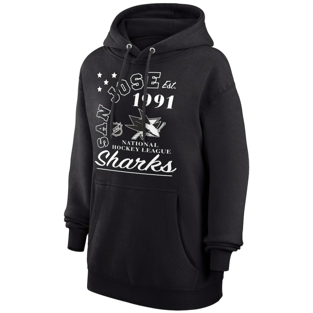 San Jose Sharks Starter Arch City Team Graphic Fleece Pullover Hoodie - Black - NHL
