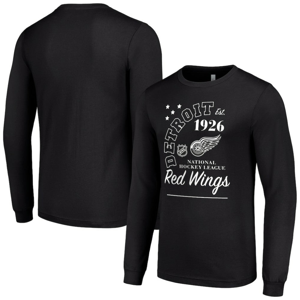 Detroit Red Wings Starter Arch City Theme Graphic Long Sleeve T-Shirt - Black - NHL
