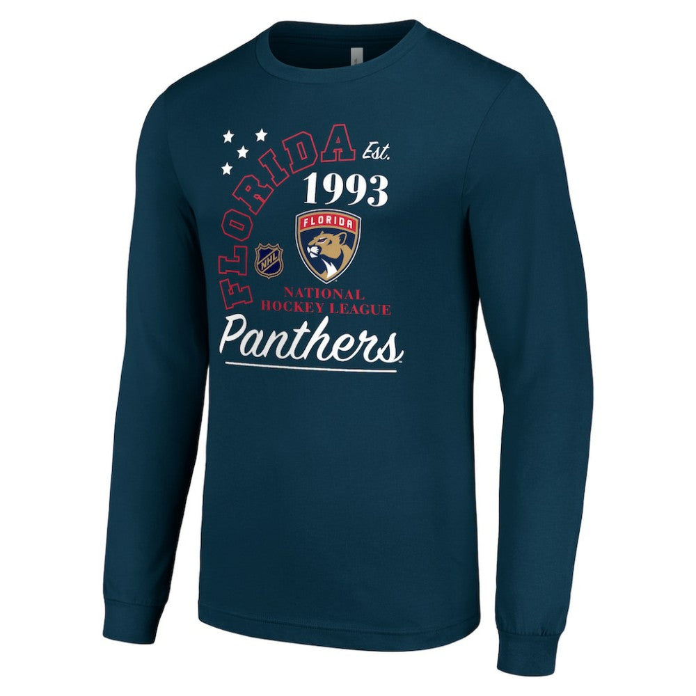 Florida Panthers Starter Arch City Theme Graphic Long Sleeve T-Shirt - Navy - NHL