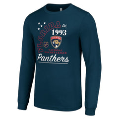 Florida Panthers Starter Arch City Theme Graphic Long Sleeve T-Shirt - Navy - NHL