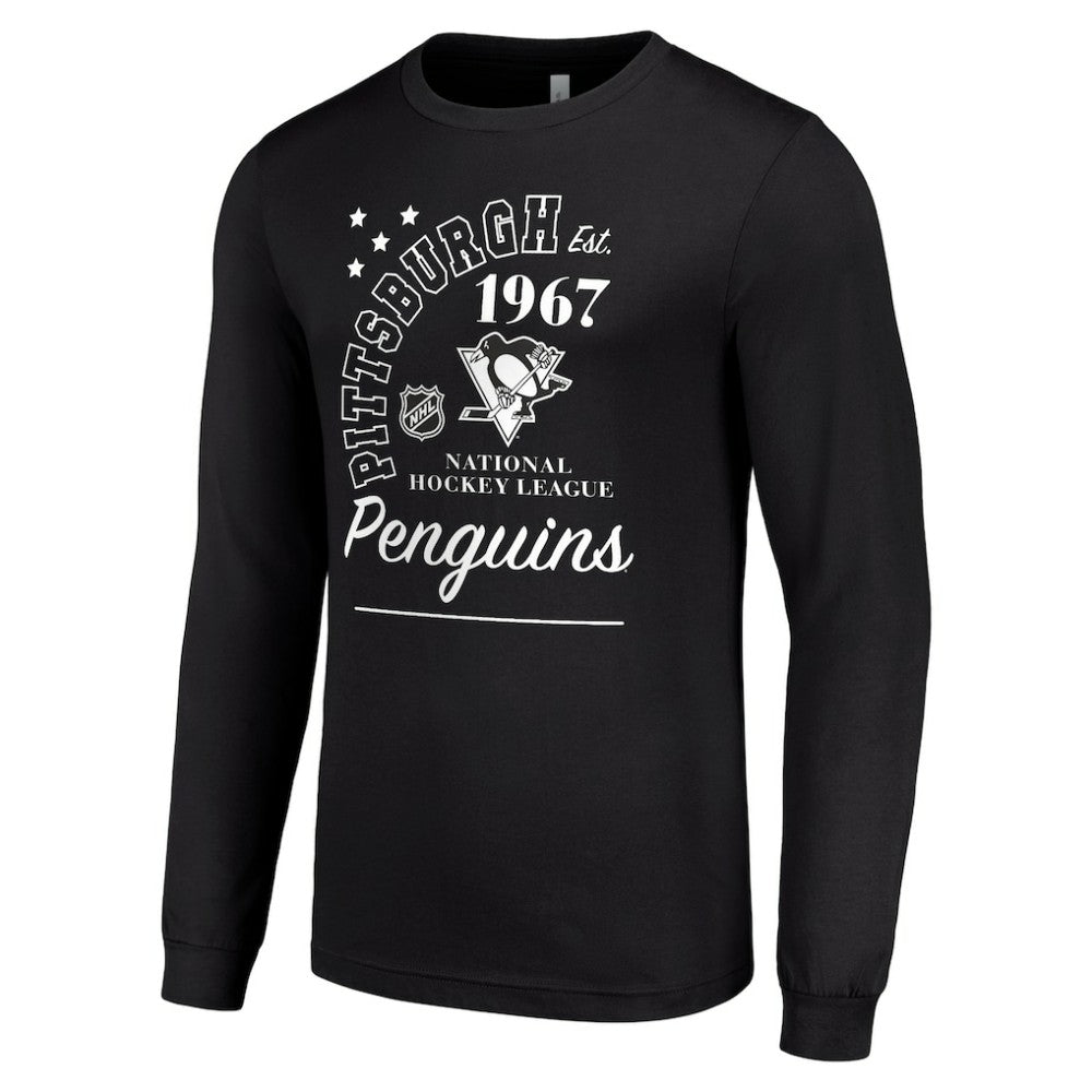 Pittsburgh Penguins Starter Arch City Theme Graphic Long Sleeve T-Shirt - Black - NHL