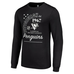 Pittsburgh Penguins Starter Arch City Theme Graphic Long Sleeve T-Shirt - Black - NHL