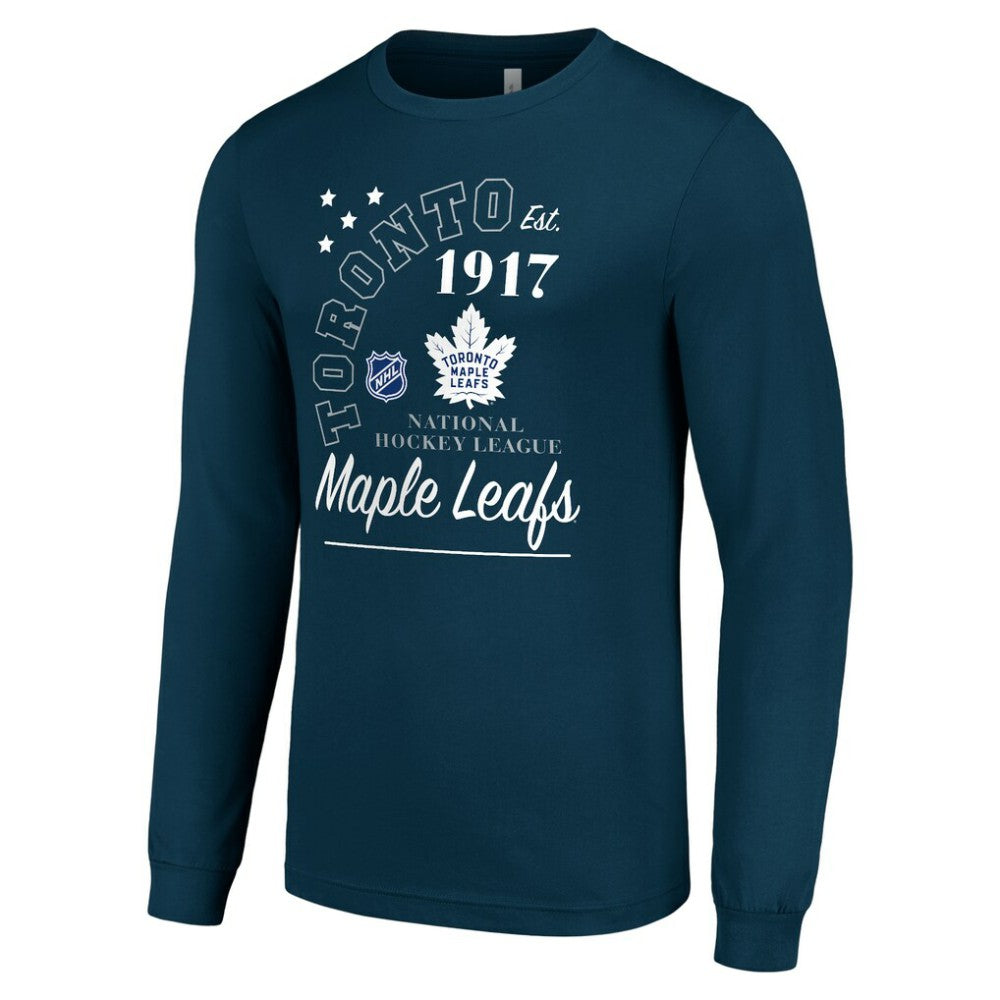 Toronto Maple Leafs Starter Arch City Theme Graphic Long Sleeve T-Shirt - Navy - NHL