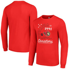 Ottawa Senators Starter Arch City Theme Graphic Long Sleeve T-Shirt - Red - NHL