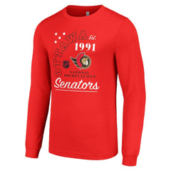 Ottawa Senators Starter Arch City Theme Graphic Long Sleeve T-Shirt - Red - NHL