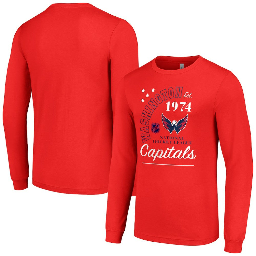 Washington Capitals Starter Arch City Theme Graphic Long Sleeve T-Shirt - Red - NHL