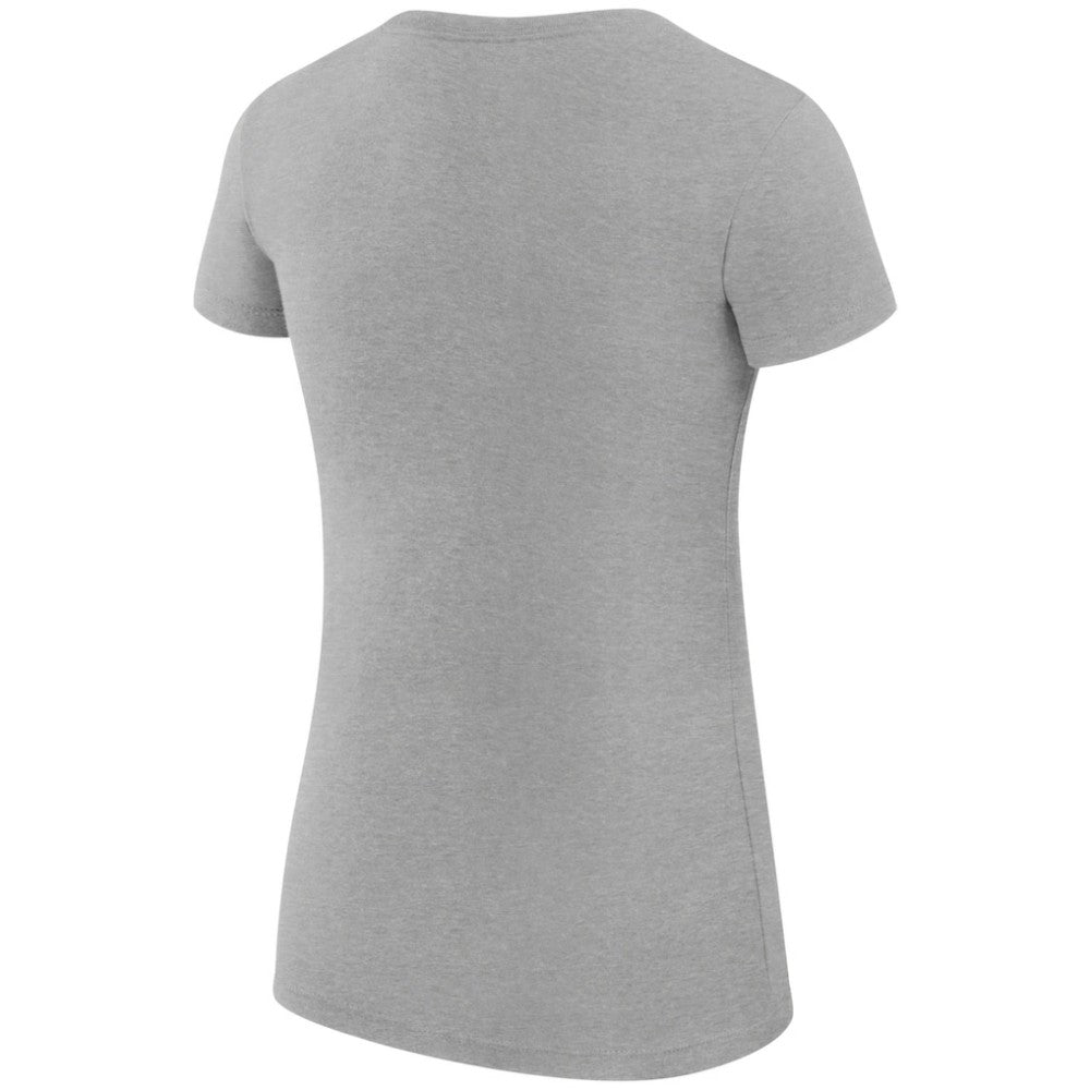 Minnesota Wild G-III 4Her by Carl Banks Women's Super-Slim Fit Lightweight Dot Print Team T-Shirt - Heather Gray - NHL