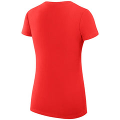 Detroit Red Wings G-III 4Her by Carl Banks Women's Super-Slim Fit Lightweight Dot Print Team V-Neck T-Shirt - Red - NHL