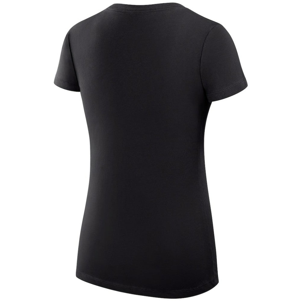 Detroit Red Wings G-III 4Her by Carl Banks Women's Super-Slim Fit Lightweight Dot Print Team V-Neck T-Shirt - Black - NHL