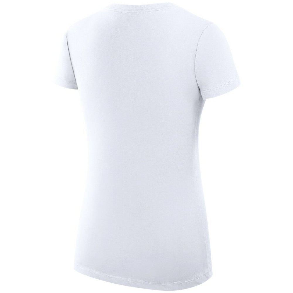St. Louis Blues G-III 4Her by Carl Banks Women's Super-Slim Fit Lightweight Dot Print Team V-Neck T-Shirt - White - NHL