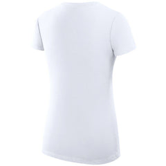 St. Louis Blues G-III 4Her by Carl Banks Women's Super-Slim Fit Lightweight Dot Print Team V-Neck T-Shirt - White - NHL