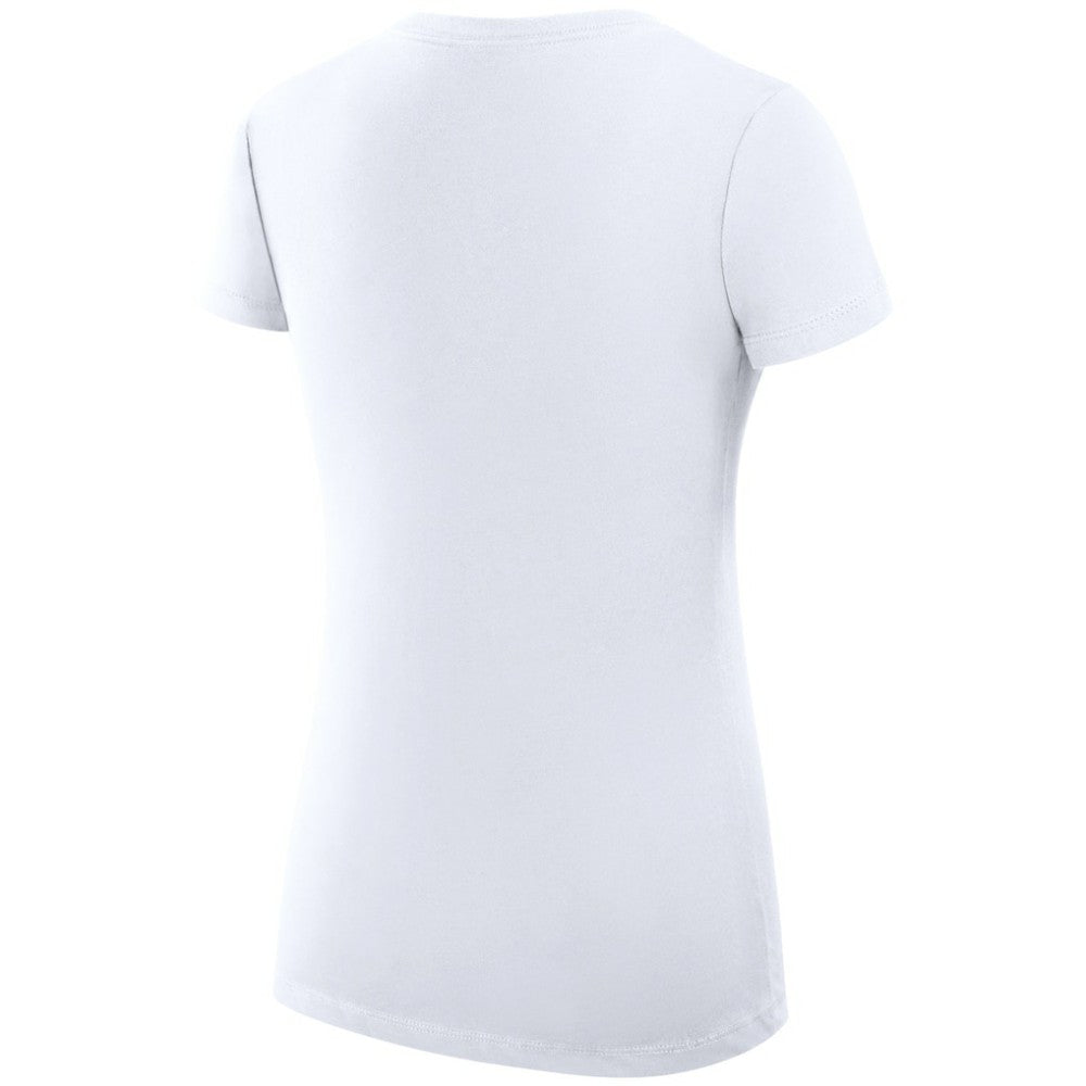Tampa Bay Lightning G-III 4Her by Carl Banks Women's Super-Slim Fit Lightweight Dot Print Team V-Neck T-Shirt - White - NHL