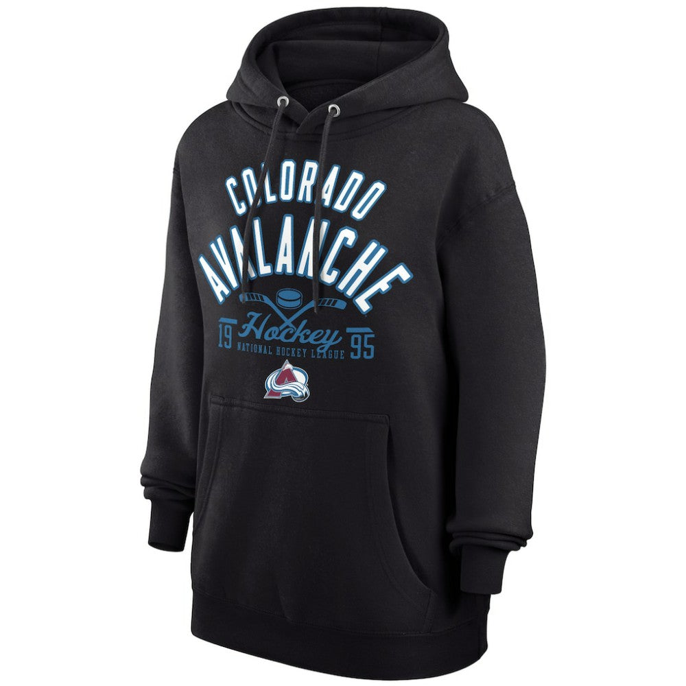Colorado Avalanche Starter Puck Pullover Hoodie - Black - NHL