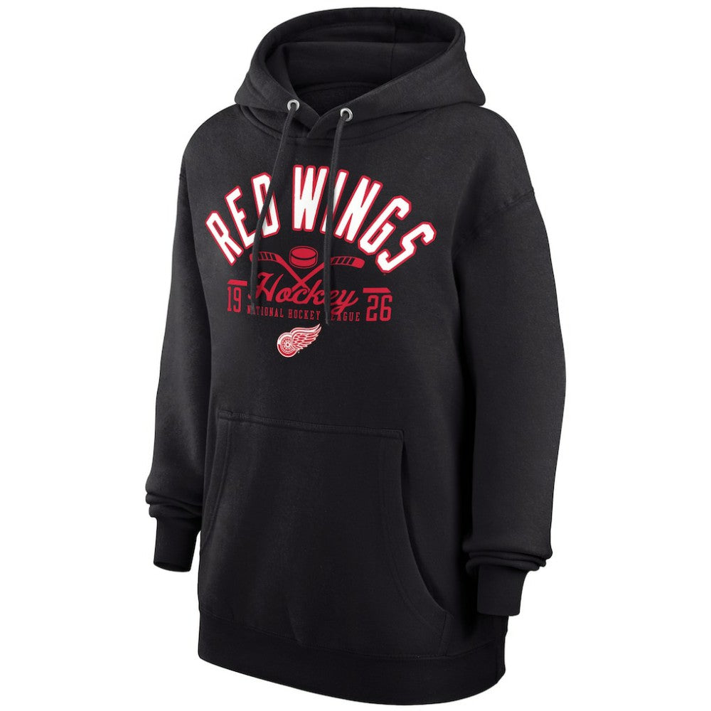 Detroit Red Wings Starter Puck Pullover Hoodie - Black - NHL