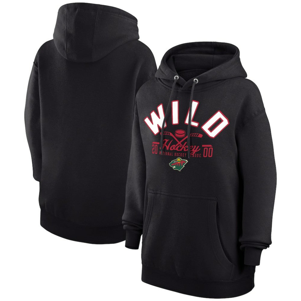 Minnesota Wild Starter Puck Pullover Hoodie - Black - NHL